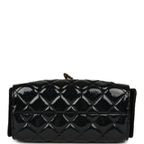 Chanel Mini 25 Hobo Bag Black Patent Lambskin Gold Hardware - Thumbnail View 7