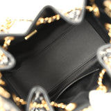 Chanel Mini 25 Hobo Bag Black Patent Lambskin Gold Hardware - Thumbnail View 8