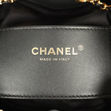 Chanel Mini 25 Hobo Bag Black Patent Lambskin Gold Hardware - Thumbnail View 9