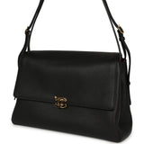 Chanel Trapezoid Maxi Flap Bag Black Grained Calfskin Gold Hardware - Thumbnail View 5