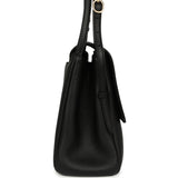 Chanel Trapezoid Maxi Flap Bag Black Grained Calfskin Gold Hardware - Thumbnail View 3