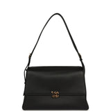 Chanel Trapezoid Maxi Flap Bag Black Grained Calfskin Gold Hardware - Thumbnail View 7