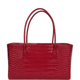 Chanel Small Cerf Shopping Bag Fuchsia Croc Embossed Calfskin Gold Hardware - Thumbnail View 4