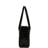 Chanel Mini Cerf Shopping Bag Black Croc Embossed Calfskin Gold Hardware - Thumbnail View 3