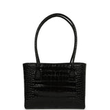 Chanel Mini Cerf Shopping Bag Black Croc Embossed Calfskin Gold Hardware - Thumbnail View 4