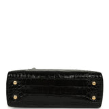 Chanel Mini Cerf Shopping Bag Black Croc Embossed Calfskin Gold Hardware - Thumbnail View 6