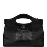 Chanel 31 Clutch with Chain Black Lizard Embossed Calfskin Gold Hardware - Thumbnail View 1