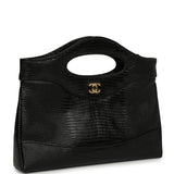 Chanel 31 Clutch with Chain Black Lizard Embossed Calfskin Gold Hardware - Thumbnail View 2