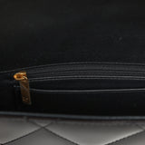Chanel Large Top Handle Long Flap Bag with Chain Black Mirror Calfskin Gold Hardware - Thumbnail View 9