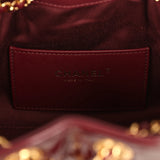 Chanel Mini 25 Hobo Bag Burgundy Patent Lambskin Gold Hardware - Thumbnail View 8