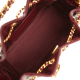 Chanel Mini 25 Hobo Bag Burgundy Patent Lambskin Gold Hardware - Thumbnail View 9