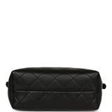 Chanel Mini Coco Base Bag Burgundy Suede, Black Lambskin Gold Hardware - Thumbnail View 6