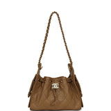 Chanel Mini 25 Hobo Bag Light Brown Caviar Gold Hardware - Thumbnail View 7