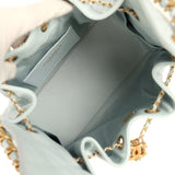 Pre-owned Chanel Small 25 Hobo Bag Light Blue Caviar Antique Gold Hardware - Thumbnail View 8
