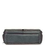 Pre-owned Chanel Small Double Carry Waist Chain Flap Bag Purple Iridescent Goatskin Rainbow Hardware - Thumbnail View 8