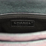 Pre-owned Chanel Small Double Carry Waist Chain Flap Bag Purple Iridescent Goatskin Rainbow Hardware - Thumbnail View 10