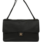 Chanel Maxi "Souplissimo" Large Flap Bag Black Grained Calfskin Gold Hardware - Thumbnail View 1