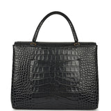 Chanel Top Handle Envelope Flap Bag Grey Croc Embossed Calfskin Gold Hardware - Thumbnail View 4