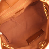 Chanel Small Coco Base Hobo Bag  Beige Suede, Camel Lambskin Brushed Gold Hardware - Thumbnail View 8