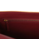 Chanel Maxi "Souplissimo" Small Flap Bag Camel Croc Embossed Suede Gold Hardware - Thumbnail View 10