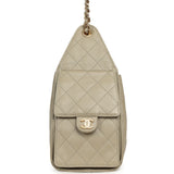 Chanel Small 25 Hobo Bag Beige Caviar Gold Hardware - Thumbnail View 3