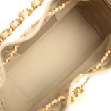 Chanel Small 25 Hobo Bag Beige Caviar Gold Hardware - Thumbnail View 8