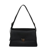 Chanel Trapezoid Maxi Flap Bag Black Grained Calfskin Gold Hardware - Thumbnail View 7