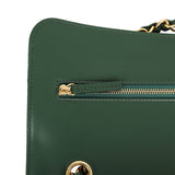 Chanel Maxi "Souplissimo" Small Flap Bag Dark Green Suede Gold Hardware - Thumbnail View 8