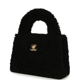 Chanel Small Kelly Shopper Black Shearling Gold Hardware - Thumbnail View 5