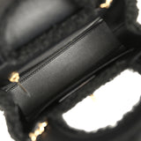 Chanel Small Kelly Shopper Black Shearling Gold Hardware - Thumbnail View 8