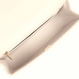 Chanel Small Flap Bag with Top Handle Light Grey Lambskin Lacquered Metal Hardware - Thumbnail View 8