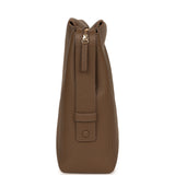 Chanel Large Zipped Pouch Dark Khaki Grained Calfskin Gold Hardware - Thumbnail View 3