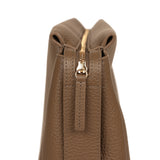 Chanel Large Zipped Pouch Dark Khaki Grained Calfskin Gold Hardware - Thumbnail View 4