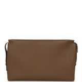 Chanel Large Zipped Pouch Dark Khaki Grained Calfskin Gold Hardware - Thumbnail View 5