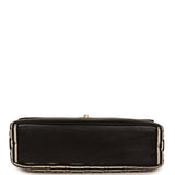 Pre-owned Chanel Jumbo Coco Sailor Flap Bag Navy Blue, Lambskin, White, Navy Blue Jersey Gold Hardware - Thumbnail View 6