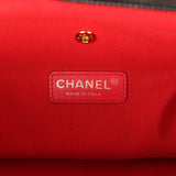 Pre-owned Chanel Jumbo Coco Sailor Flap Bag Navy Blue, Lambskin, White, Navy Blue Jersey Gold Hardware - Thumbnail View 10