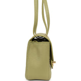 Chanel Mini "Souplissimo" Flap Bag Green Grained Calfskin Gold Hardware - Thumbnail View 3