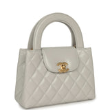 Chanel Small Kelly Light Grey Shiny Aged Calfskin Brushed Gold Hardware - Thumbnail View 2