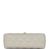 Chanel Small Kelly Light Grey Shiny Aged Calfskin Brushed Gold Hardware - Thumbnail View 6