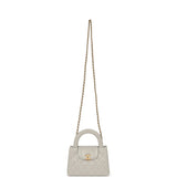 Chanel Small Kelly Light Grey Shiny Aged Calfskin Brushed Gold Hardware - Thumbnail View 7