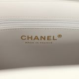 Chanel Small Kelly Light Grey Shiny Aged Calfskin Brushed Gold Hardware - Thumbnail View 9