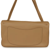 Chanel Maxi "Souplissimo" Small Flap Bag Beige Grained Calfskin Gold Hardware - Thumbnail View 4
