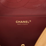 Chanel Maxi "Souplissimo" Small Flap Bag Beige Grained Calfskin Gold Hardware - Thumbnail View 10