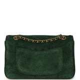 Chanel Mini "Souplissimo" Flap Bag Dark Green Suede Gold Hardware - Thumbnail View 4