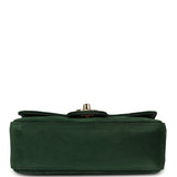 Chanel Mini "Souplissimo" Flap Bag Dark Green Suede Gold Hardware - Thumbnail View 6
