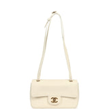 Chanel Mini "Souplissimo" Flap Bag White Grained Calfskin Gold Hardware - Thumbnail View 7