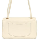 Chanel Mini "Souplissimo" Flap Bag White Grained Calfskin Gold Hardware - Thumbnail View 4