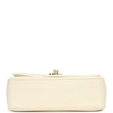 Chanel Mini "Souplissimo" Flap Bag White Grained Calfskin Gold Hardware - Thumbnail View 6