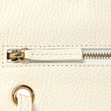 Chanel Mini "Souplissimo" Flap Bag White Grained Calfskin Gold Hardware - Thumbnail View 8