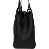 Chanel Small Shopping Tote Black Grained Calfskin Gold Hardware - Thumbnail View 3